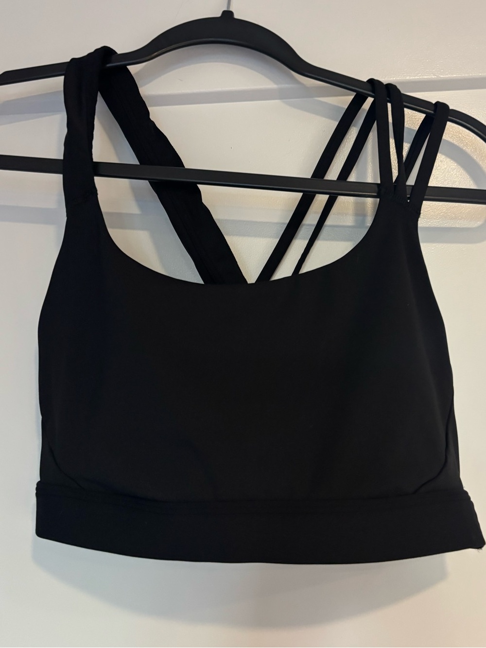 Athleta Black Strappy Women’s sports bra